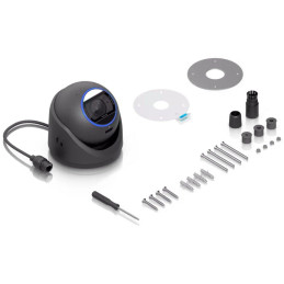 Ubiquiti UniFi G6 Pro Turret B - kamera, 8Mpx rozlišení, IR LED, AI detekce, IP66, IK04, 2.36x zoom, PoE+, černá