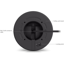 Ubiquiti UniFi G6 Pro Turret B - kamera, 8Mpx rozlišení, IR LED, AI detekce, IP66, IK04, 2.36x zoom, PoE+, černá