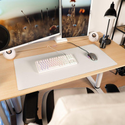 AROZZI ZONA Mousepad XL Pure White/ XL podložka na stůl/ 900x420x4 mm/ voděodolná