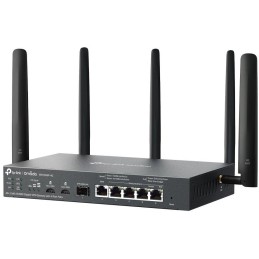 TP-Link ER706WP-4G Omada VPN Router, 2x Nano SIM, AX3000 WiFi 6, 1x SFP GWAN, 1x GWAN, 4x GLAN PoE+