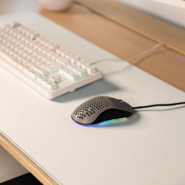 AROZZI ZONA Mousepad XL Pure White/ XL podložka na stůl/ 900x420x4 mm/ voděodolná