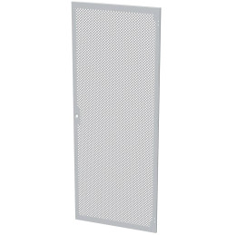 Solarix Dveře plechové s perforací LC-50, 42U, šířky 800, RAL7035, 1b zámek