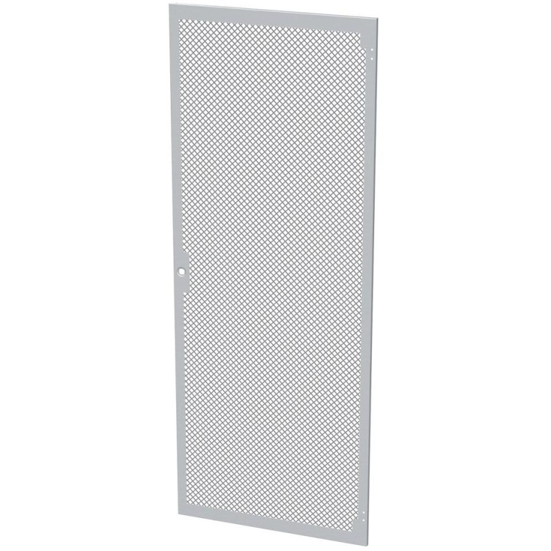 Solarix Dveře plechové s perforací LC-50, 42U, šířky 800, RAL7035, 1b zámek