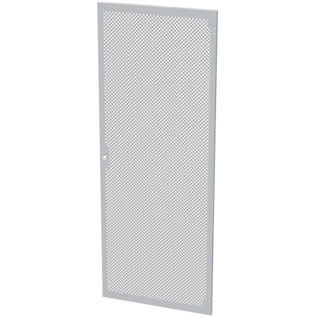 Solarix Dveře plechové s perforací LC-50, 42U, šířky 800, RAL7035, 1b zámek