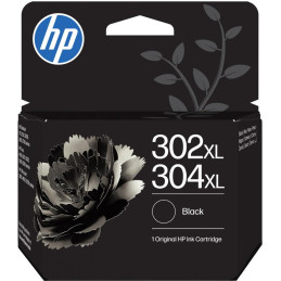 HP 302XL/304XL černá inkoustová kazeta, B7RT9AE originál