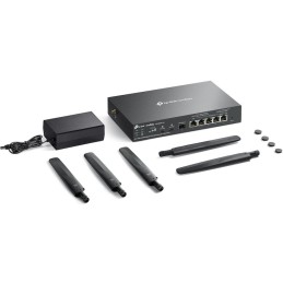 TP-Link ER706WP-4G Omada VPN Router, 2x Nano SIM, AX3000 WiFi 6, 1x SFP GWAN, 1x GWAN, 4x GLAN PoE+