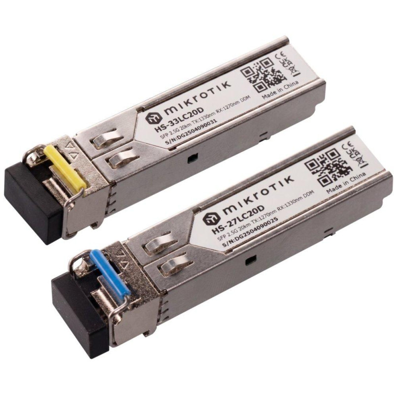 MikroTik HS-2733LC20D 1/2,5G WDM single-mode MiniGBIC modul (SFP)