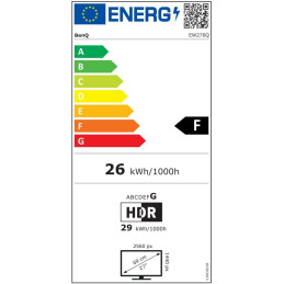 BENQ LED EW270Q 27"/ 2560x1440/ IPS panel/ 350nits/1200:1/ 1ms/ HDMI/ DP/USB-C/ Free sync/repro