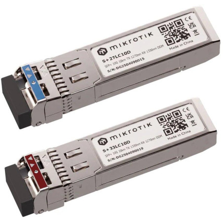 MikroTik S+2733LC10D SFP+ optický modul , SM,10km, 10G, 1270/1330nm