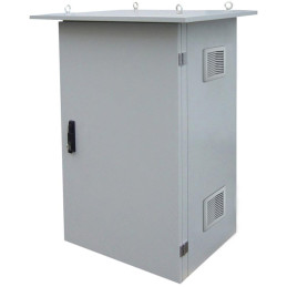 Solarix Rozvaděč termoizolovaný LC-07, 15U 700x400, RAL 7035 s vent. pravá bočnice LC-07-15U-74-25002-0P-G