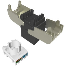 Solarix Samořezný keystone CAT6A UTP SXKJ-10G-UTP-RAL-SA, RAL FIT moduly, Component Level a 4PPoE certifikace