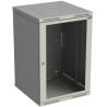Solarix Rozvaděč nástěnný SENSA 18U 600mm, dveře sklo, RAL 7035, SENSA-18U-66-11-G