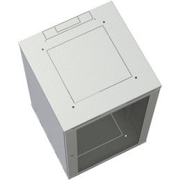 Solarix Rozvaděč nástěnný SENSA 18U 600mm, dveře sklo, RAL 7035, SENSA-18U-66-11-G