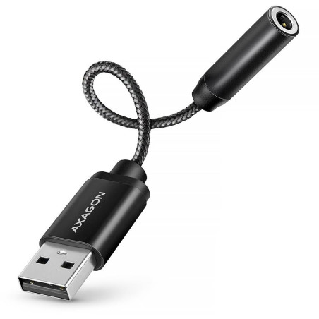 AXAGON miniaturní USB-A zvukovka / ADA-HA/ 384kHz / 32Bit DAC / kabel 10cm