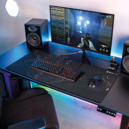 AROZZI ZONA Mousepad XL Black Marble/ XL podložka na stůl/ 900x420x4 mm/ voděodolná