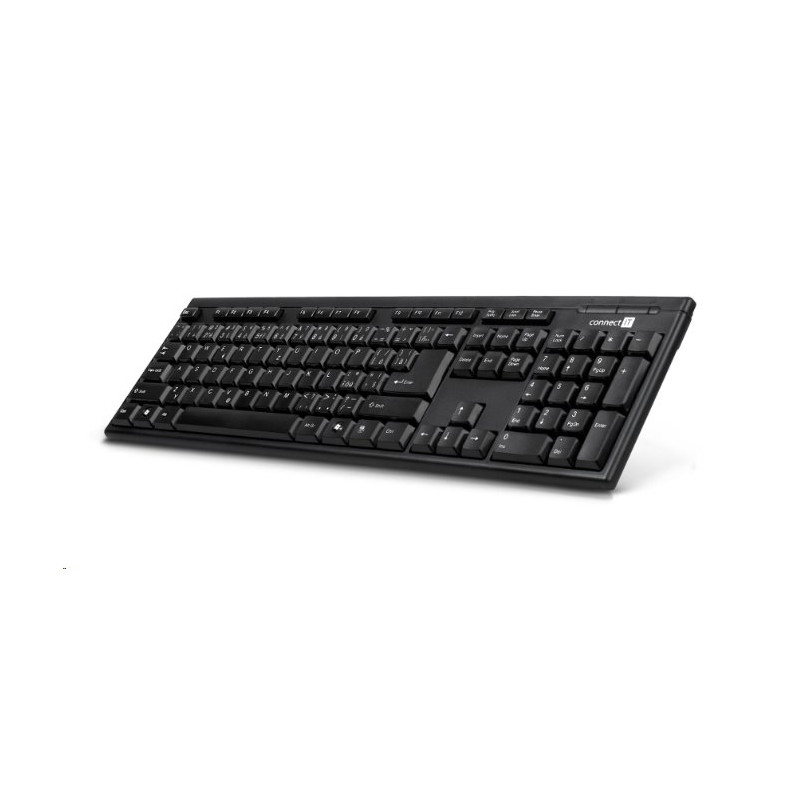 CONNECT IT kancelářská klávesnice, USB, CZ + SK verze, ČERNÁ