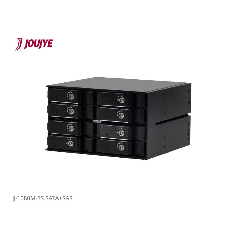 Jou Jye Backplane SAS/SATA 8x 2,5"HDD do 2x 5,25" pozice