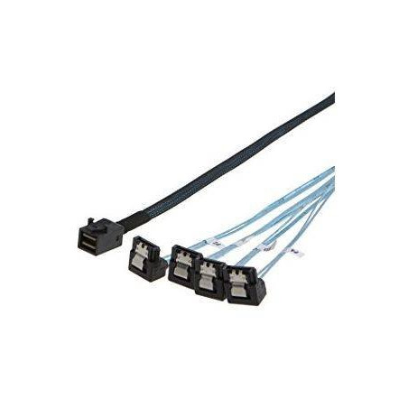 INTEL 730 mm straight SFF8643 to right angle 7-pin connector cables