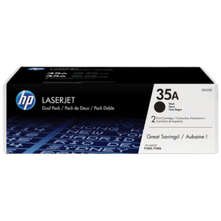 HP Toner č.35A LaserJet čierny 2-pack