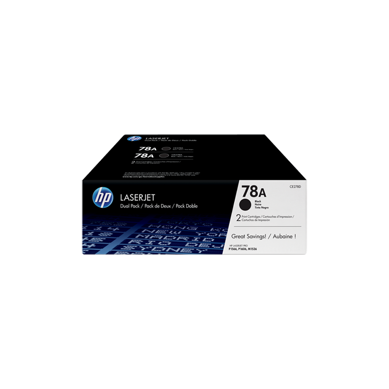 HP Toner č.78A LaserJet čierny 2-pack
