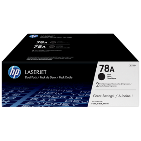 HP Toner č.78A LaserJet čierny 2-pack