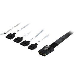 Intel® SAS cable kit AXXE34DRVCBL, Single, SAS/SATA 4 Drive cable