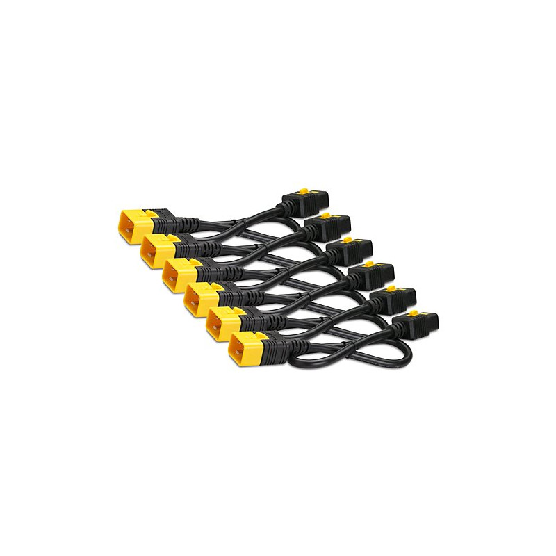 APC Power Cord Kit (6 ea), Locking, C19 to C20, 1.8m