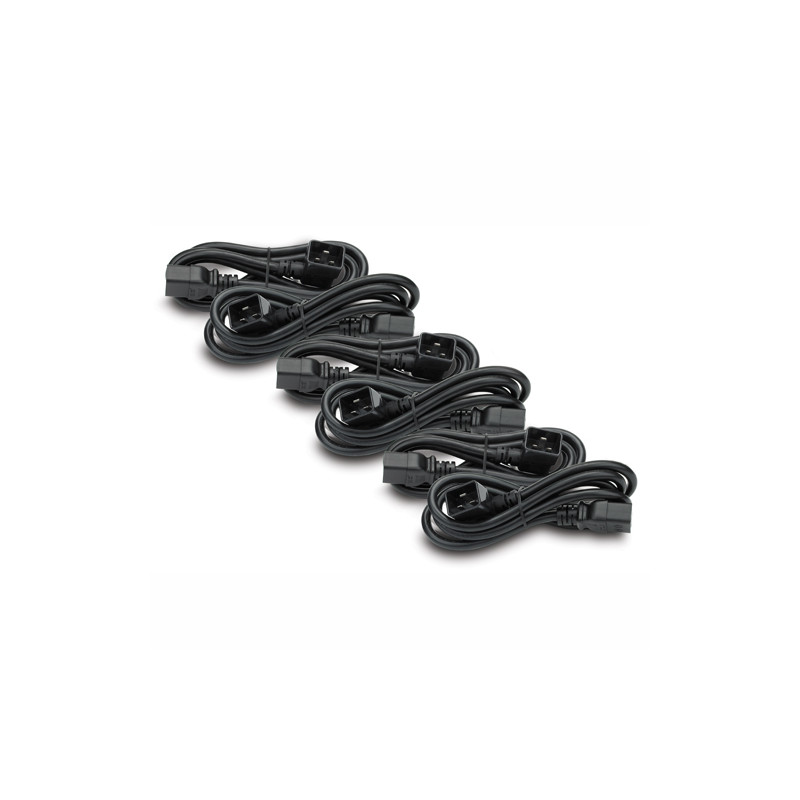 APC Power Cord Kit (6 ks), C19 to C20 (90 degree), 0.6m