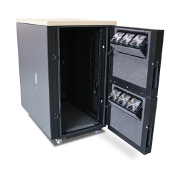 Rack APC NetShelter CX 24U Secure Soundproof Server Room in a Box Enclosure