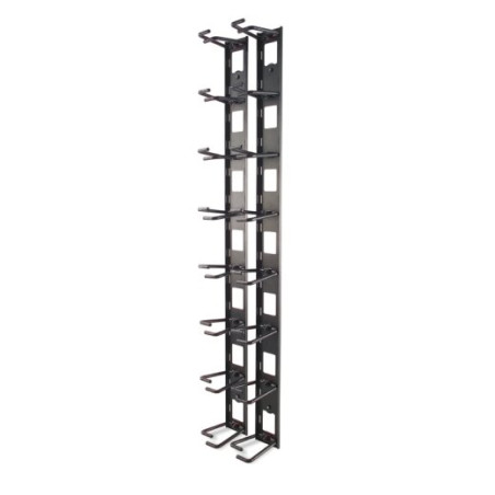 APC Vertical Cable Organizer, 8 Cable Rings, Zero U