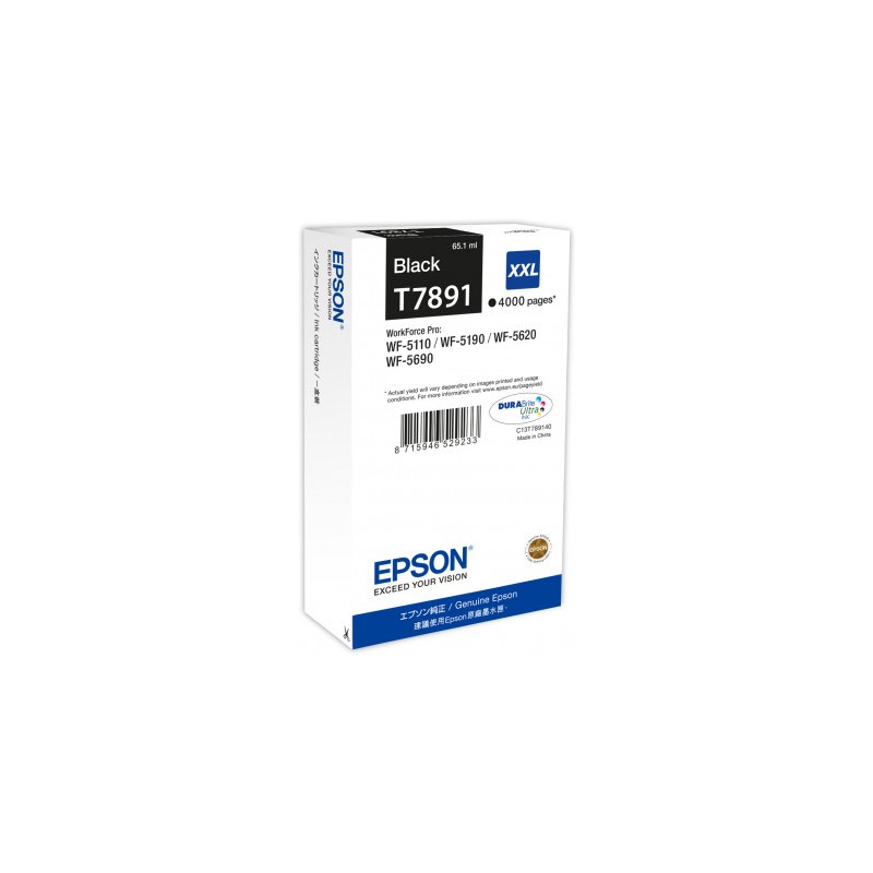 Epson inkoust WF5000 series black XXL - 65.1ml