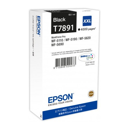 Epson inkoust WF5000 series black XXL - 65.1ml