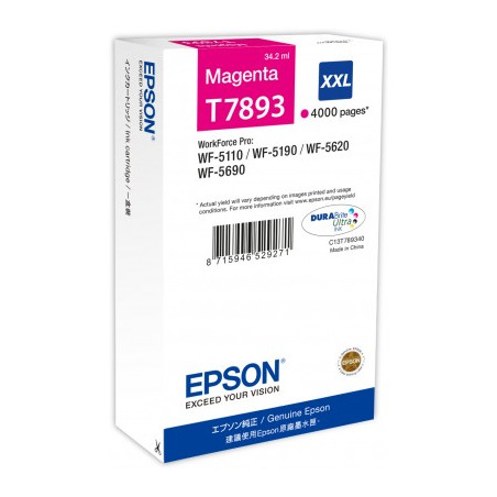 Epson inkoust WF5000 series magenta XXL - 34.2ml