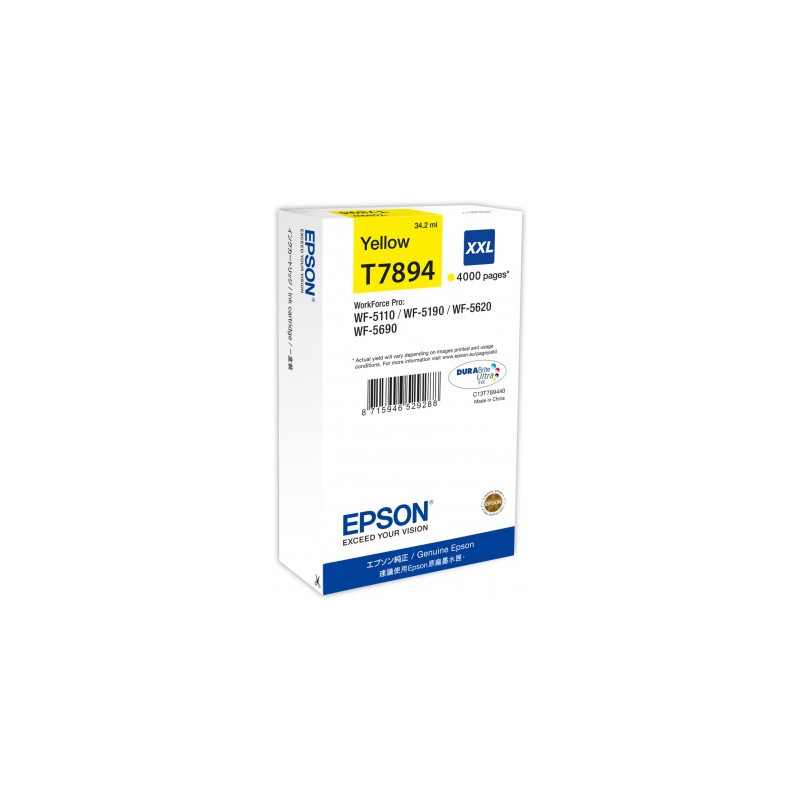 Epson inkoust WF5000 series yellow XXL - 34.2ml