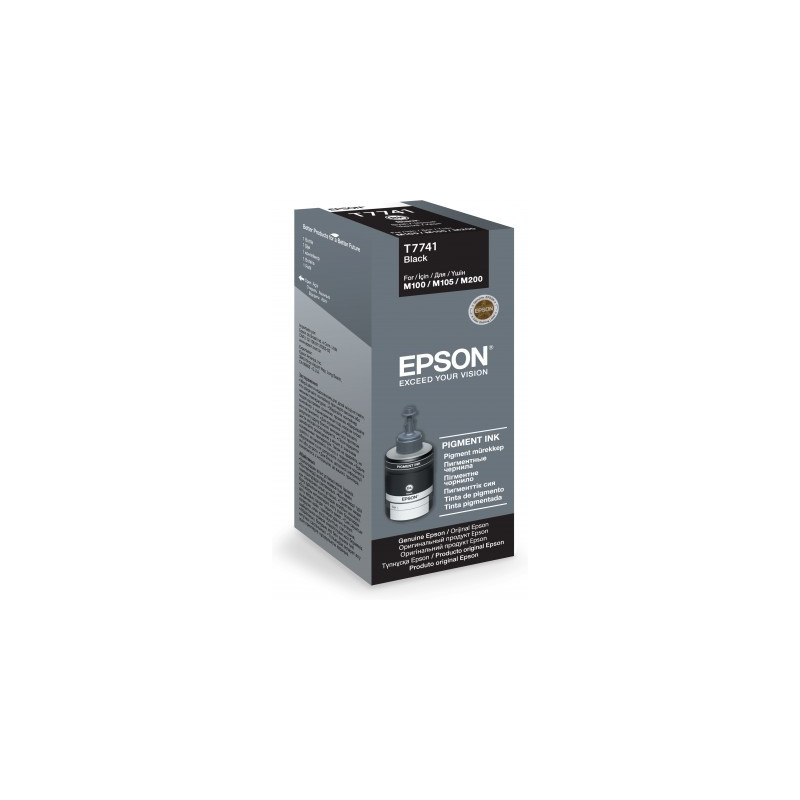 Epson inkoust M100/M200 Pigment Black ink bottle 140ml