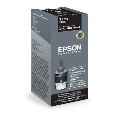 Epson inkoust M100/M200 Pigment Black ink bottle 140ml