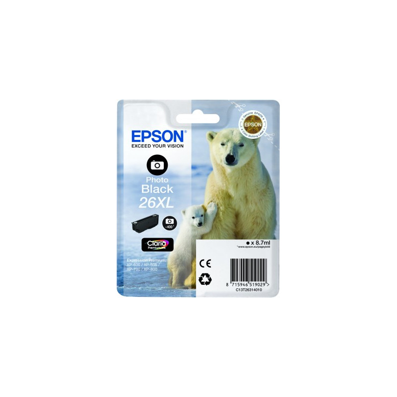 Epson inkoust XP-600/XP-700/XP-800 photo black XL