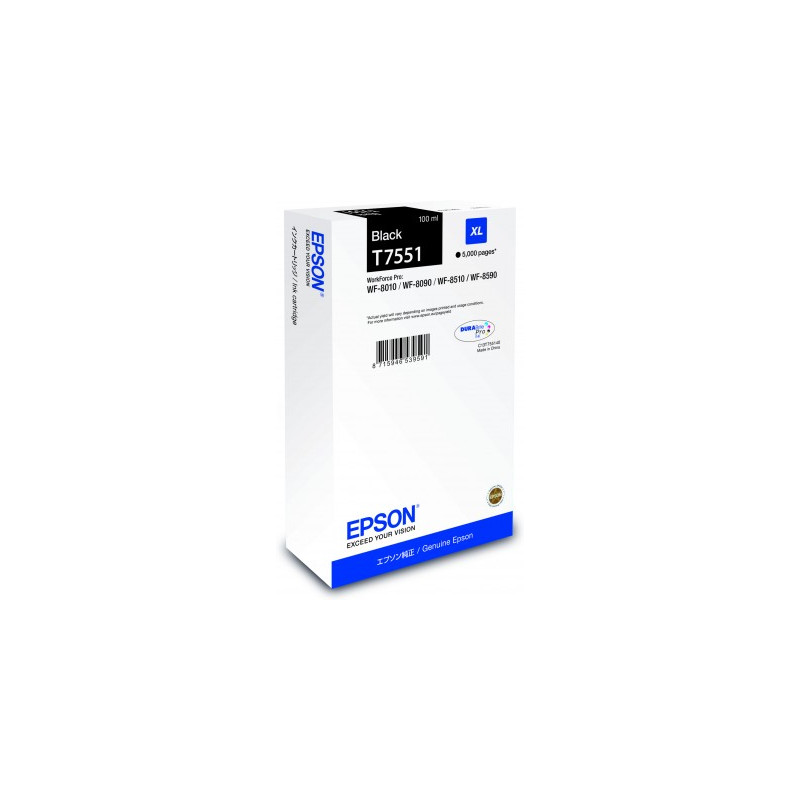 Epson inkoust WF8000 series black XL - 100ml