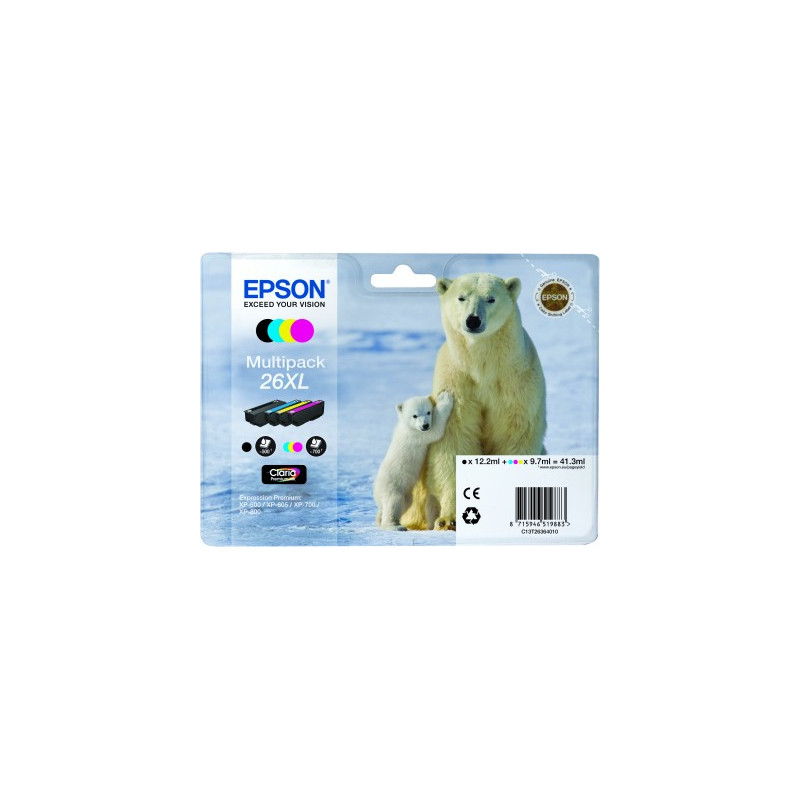 Epson inkoust XP-600/XP-700/XP-800 multipack CMYK XL