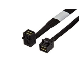 INTEL 585 mm straight SFF8643 to right angle mini SAS right connector cables