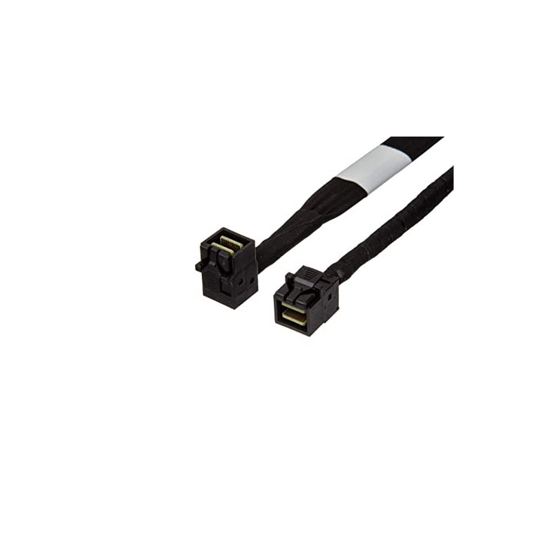 INTEL 585 mm straight SFF8643 to right angle mini SAS right connector cables