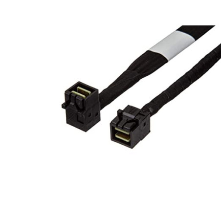 INTEL 585 mm straight SFF8643 to right angle mini SAS right connector cables