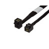 INTEL 585 mm straight SFF8643 to right angle mini SAS right connector cables