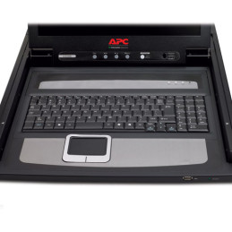 APC 17" Rack LCD Console with Integrated 8 Port Analog KVM Switch