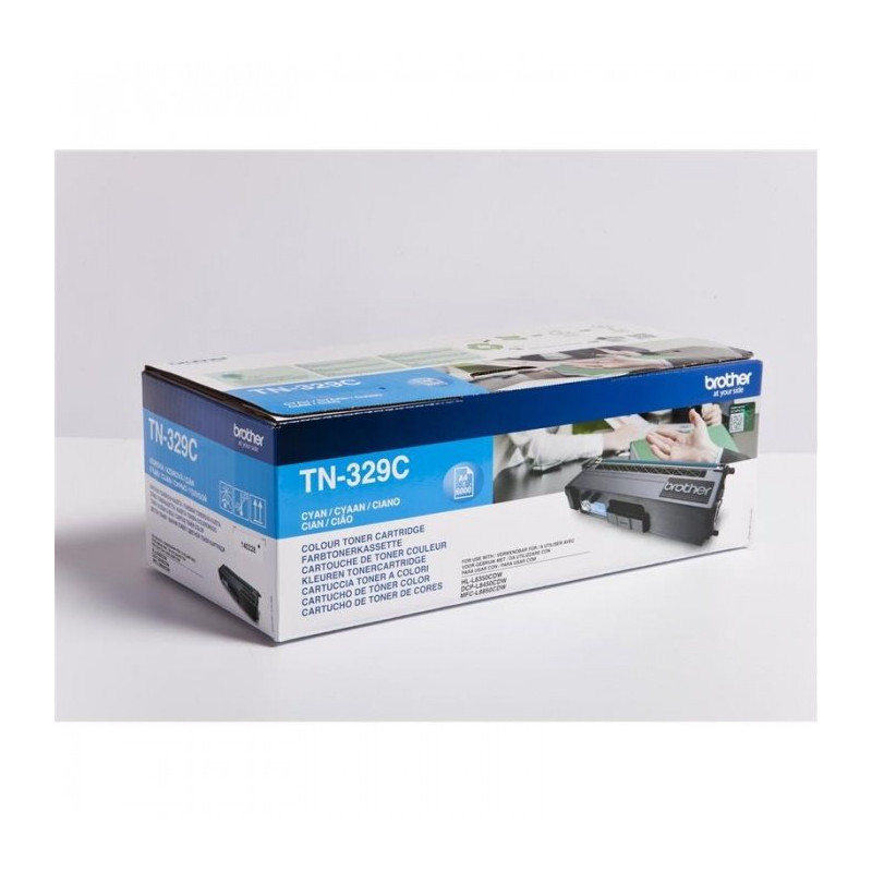 Brother TN-329C, toner azure, 6 000 str.