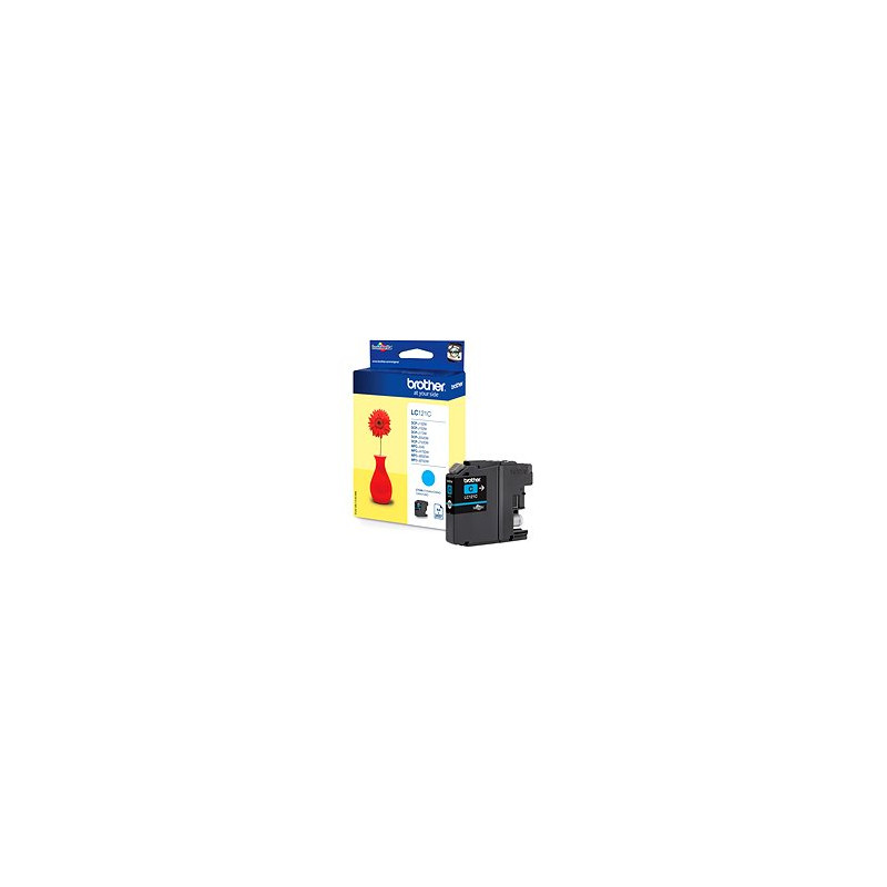 Brother LC-121C, cartridge azure (300 str.)