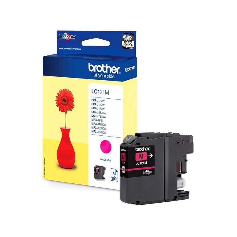 Brother LC-121M, cartridge magenta (300 str.)