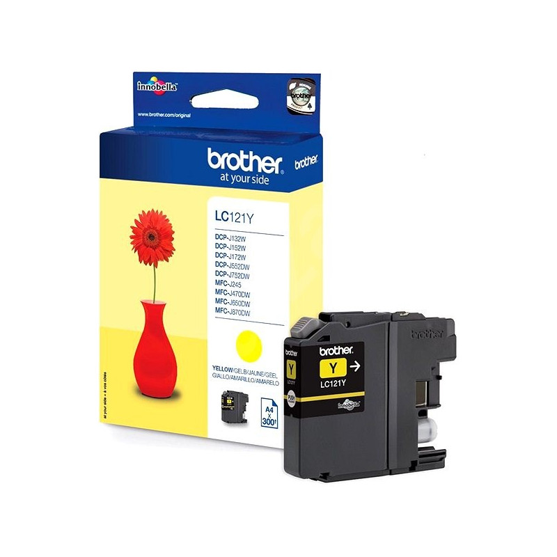 Brother LC-121Y, cartridge yellow (300 str.)