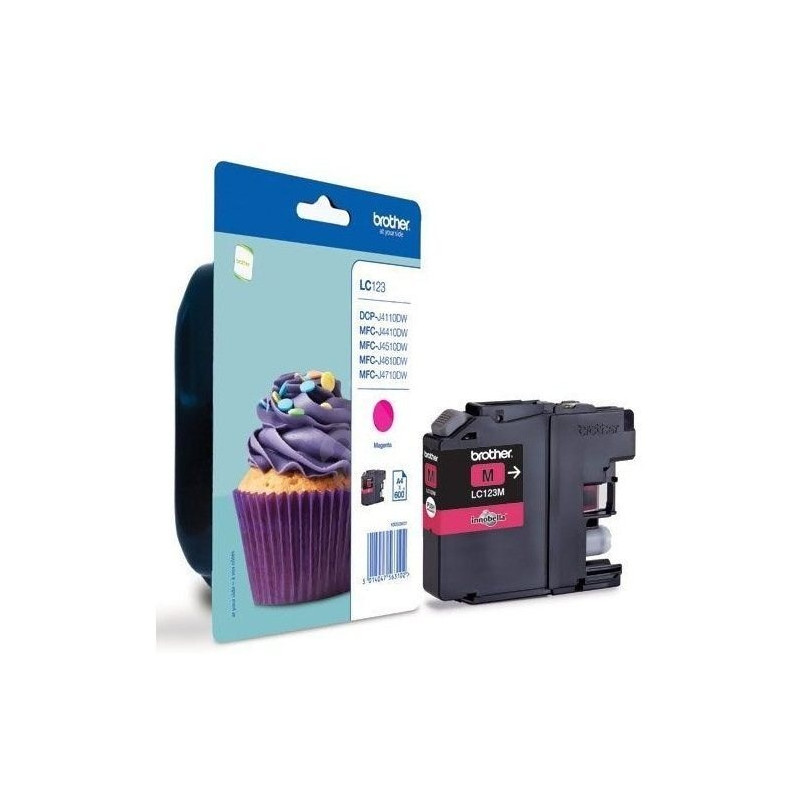 Brother LC-123M, cartridge magenta (600 str.)