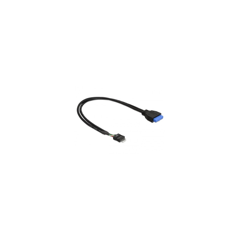 DeLock adaptér USB 3.0 19-pin samice na USB 2.0 8-pin samec